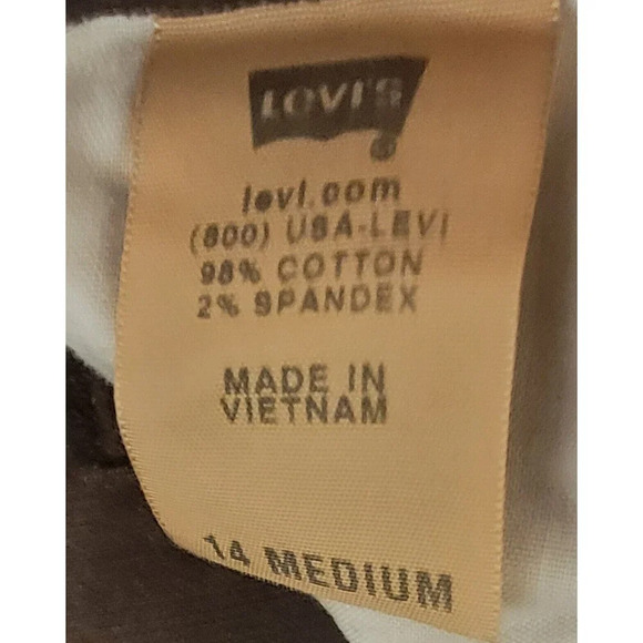 Levi's 515 Boot Cut Corduroy Jeans Women's Size 14, Medium Brown - Picture 5 of 5